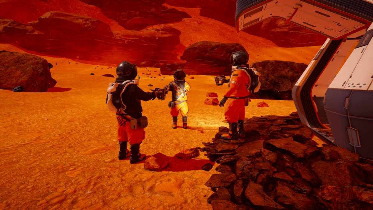 The Planet Crafter players talking to each other