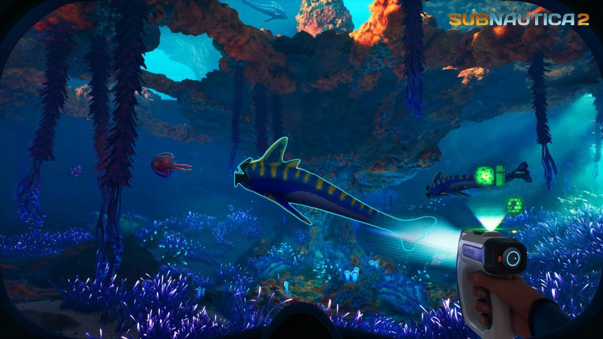 Subnautica 2 Unreal Engine 5 scanner creature detection underwater biome lighting