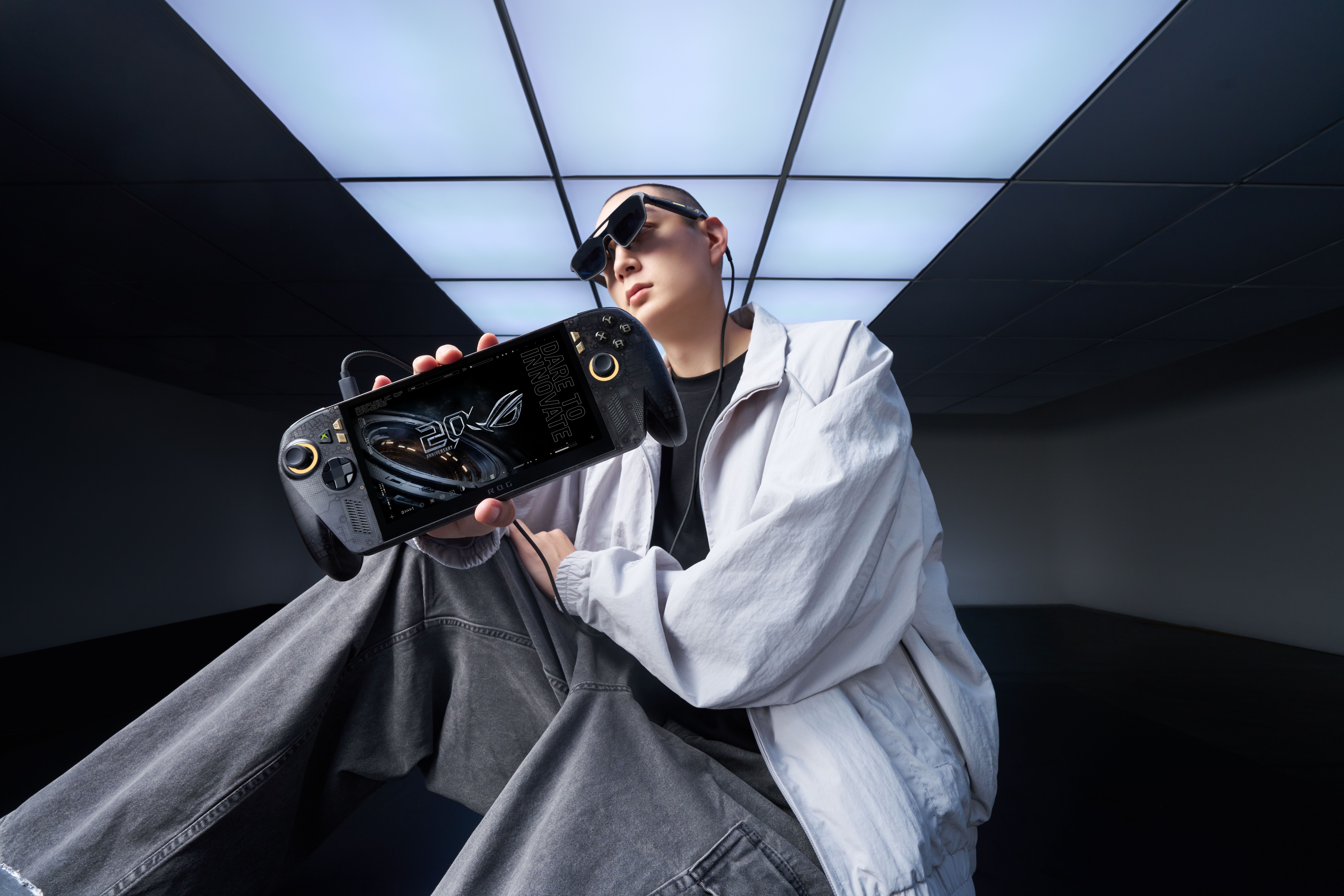 ROG Xbox Ally X20 limited edition handheld with bundled AR glasses